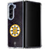NHL Boston Bruins Distressed Galaxy Z Fold5 5G Clear Case